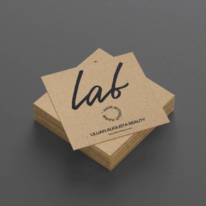 4 x 4 - 90% Recycled Notecards - 80# Kraft - Custom Printed (Color) - 1 Sided