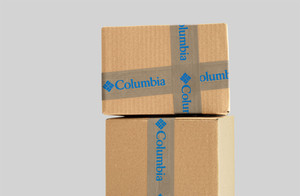 Custom - Kraft Reinforced Water-Activated Tape - 3" x 450' - 2 Color - 40lb Case of 10 (Min 6 Cases)