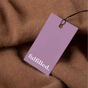 2 x 3.5 - 100% Recycled Hang Tags - 80# White - Custom Printed (Color)  - 1 Sided - 1/8" Hole