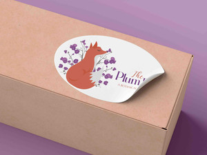 3x2" Oval Stickers - Laminated Paper Facestock - Zero Waste Liner - Die Cut