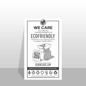 WE CARE Cards with QR Code - Algae Ink WE CARE Cards with QR Code - Algae Ink