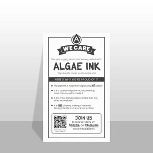WE CARE Cards with QR Code - Algae Info WE CARE Cards with QR Code - Algae Info