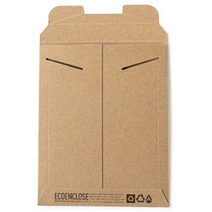 Extra Rigid Tab Lock - 100% Recycled Rigid Mailer -12.75" x 15"