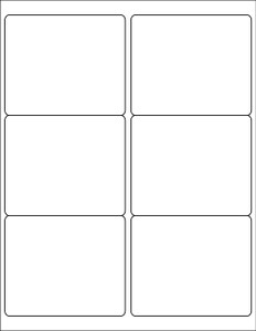 4x3.3" Rectangle Stickers - Sheets