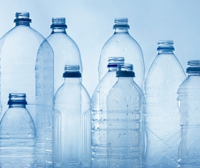 plastic water bottles