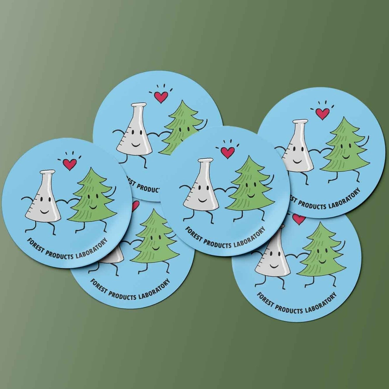 Circle forestry sticker