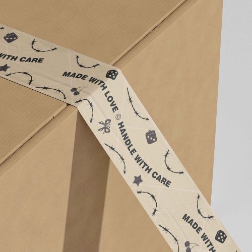 custom kraft flatback tape