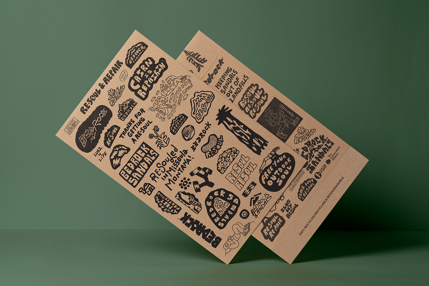 custom ecox paper mailer for apparel