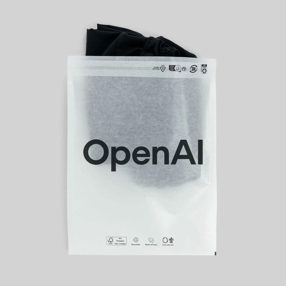 branded glassine bag