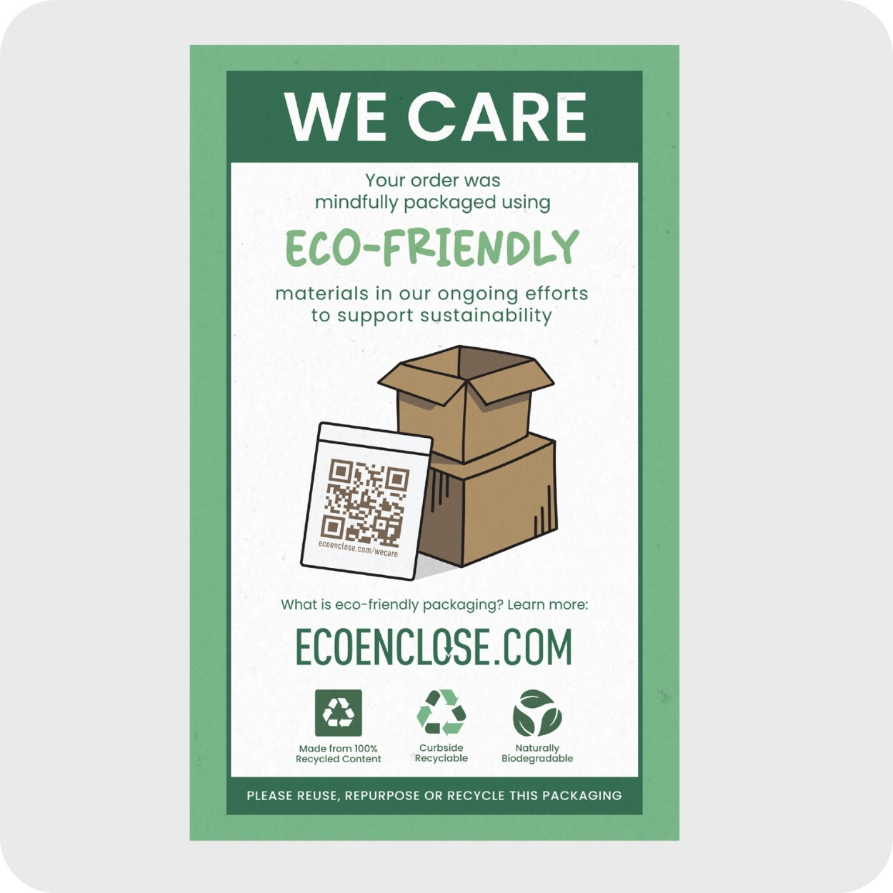 We Care Cards - Original Design in Full Color We Care Cards - Original Design in Full Color