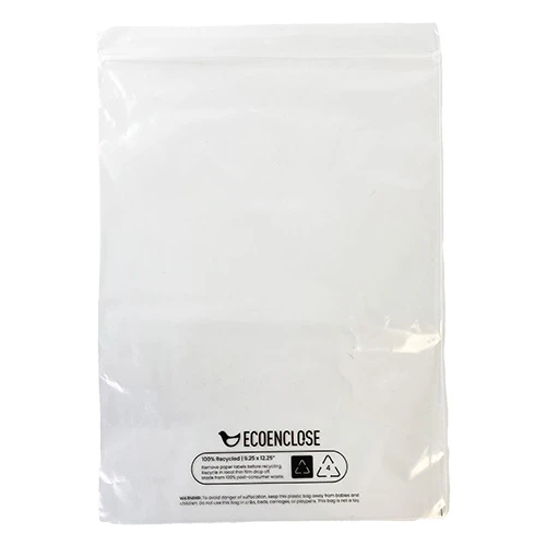 Zipper Poly Bag - 9.25" x 12.25" - Case of 1000 Bags