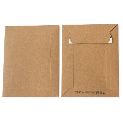 Choice 13 x 7 x 13 Natural Kraft Paper Customizable Shopping