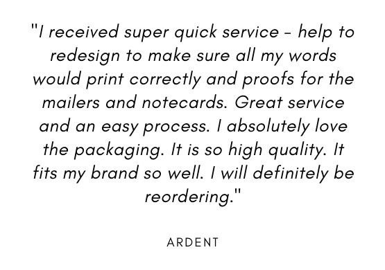 Cstom Print Testimonial