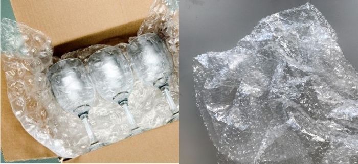 Bubble wrap redesigned to create pop-less packaging material