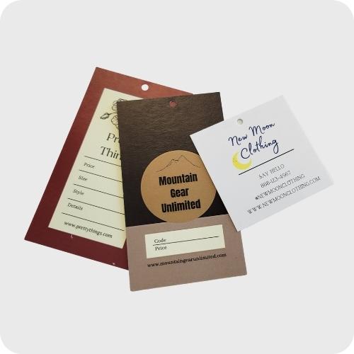 custom printed recycled hang tags