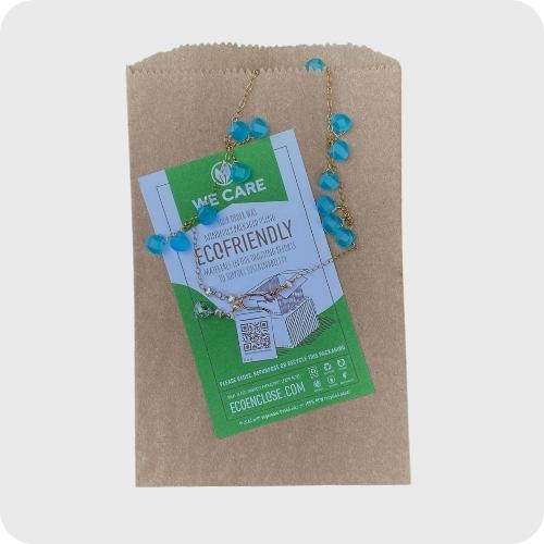 100% recycled kraft bag for inner packaging