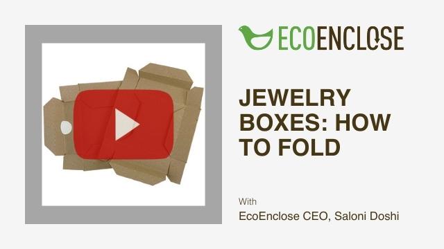 Custom 100% Recycled Jewelry Box - 3.5 x 3.5 x 1 - Case of 500 -  EcoEnclose