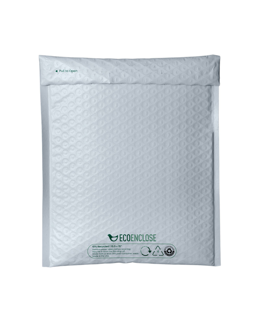 bubble envelopes with recycled plastic