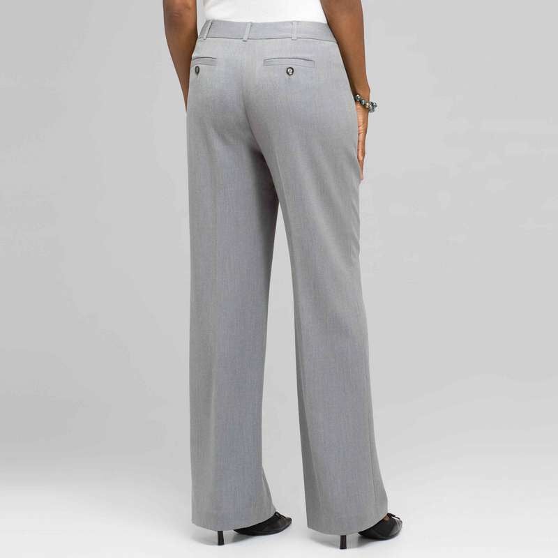 Flat Front Classic Pant, Zinc Heather, large