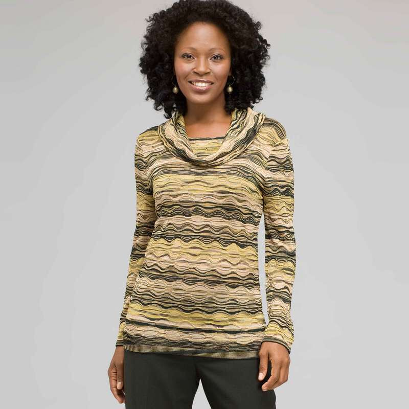 Tonal Patterned Sweater, Laurel Multi, large