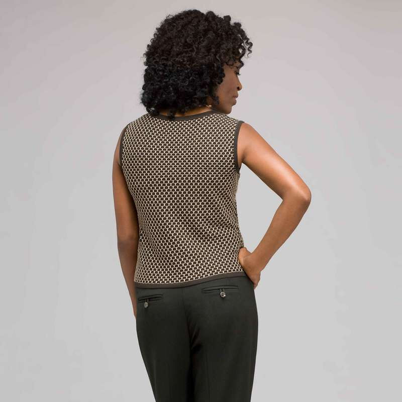 Dot Pattern Shell, Laurel/ Chino, large