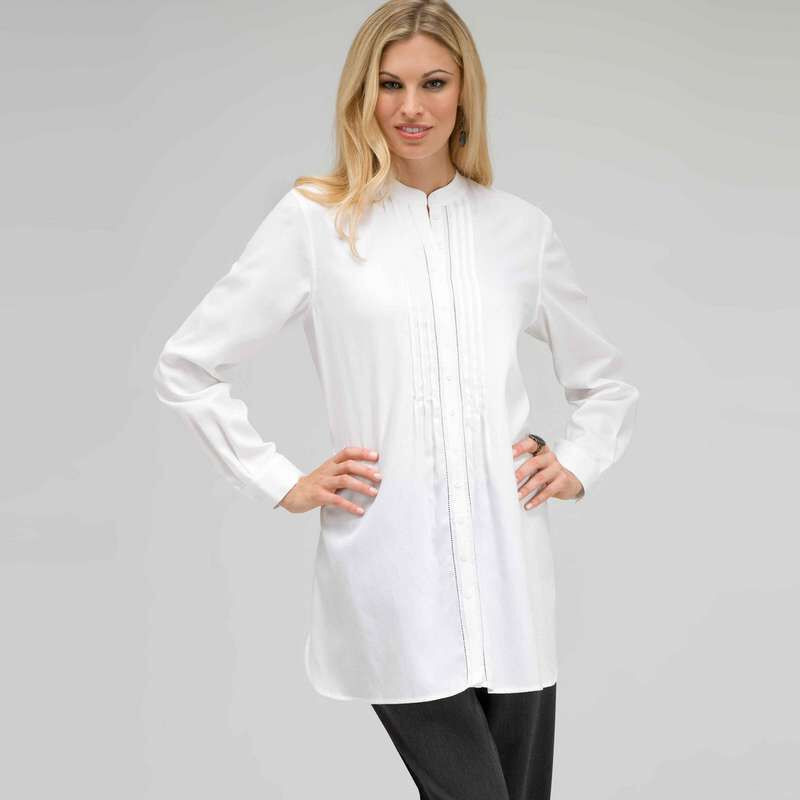 Button Down Shirt, White, large