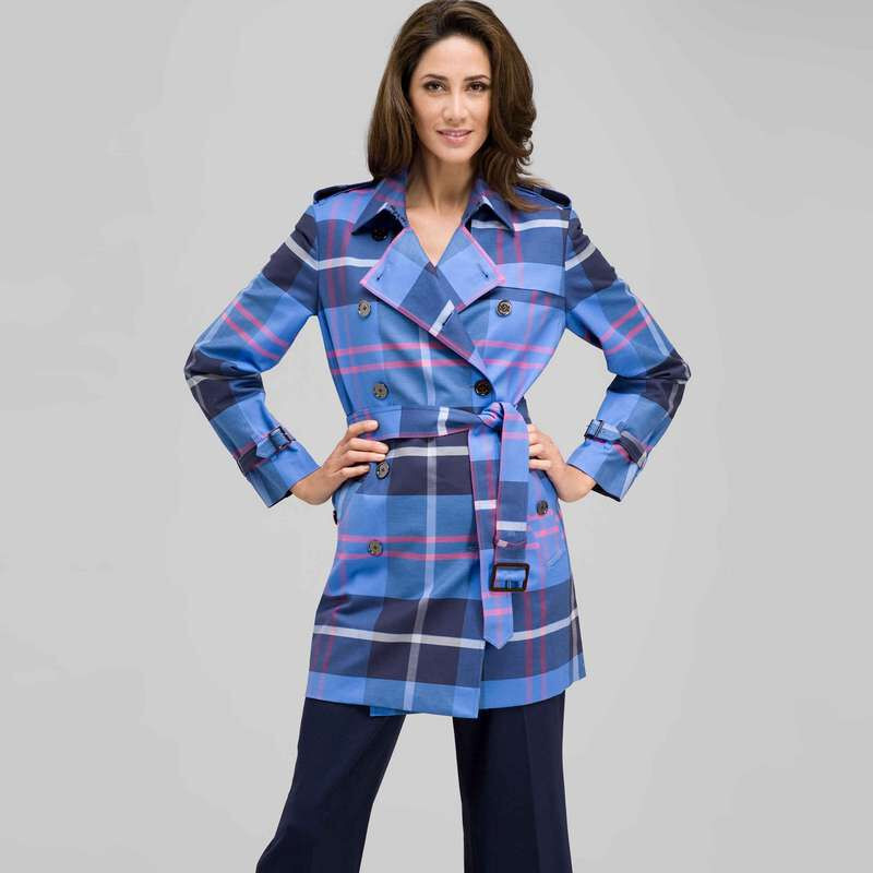 Trench Coat, Blue Fox Multi, large