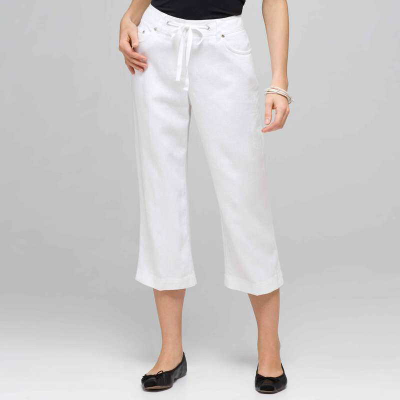 Classic Crop Pant, White, large
