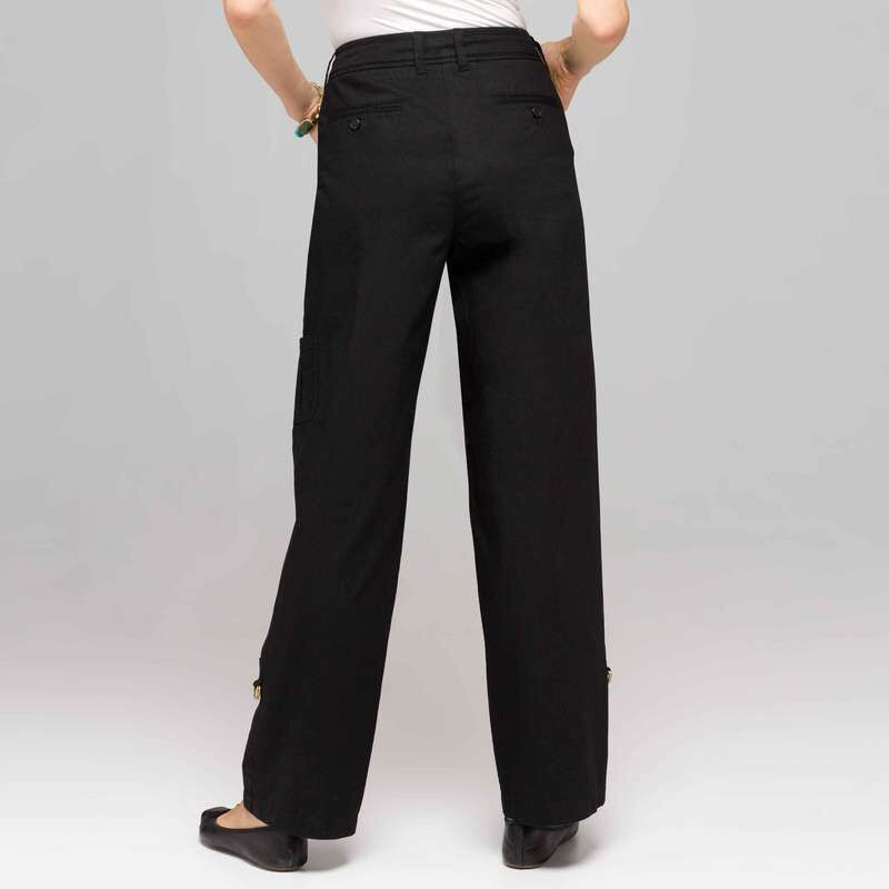 Roll Up Cargo Pant, Black, large
