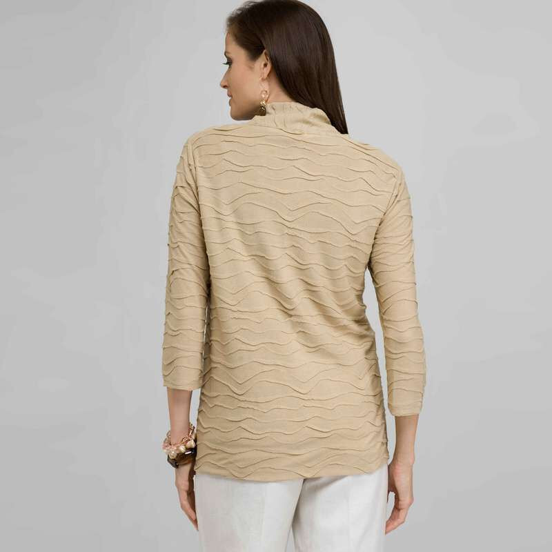 Open Front Cardigan, Toast, large