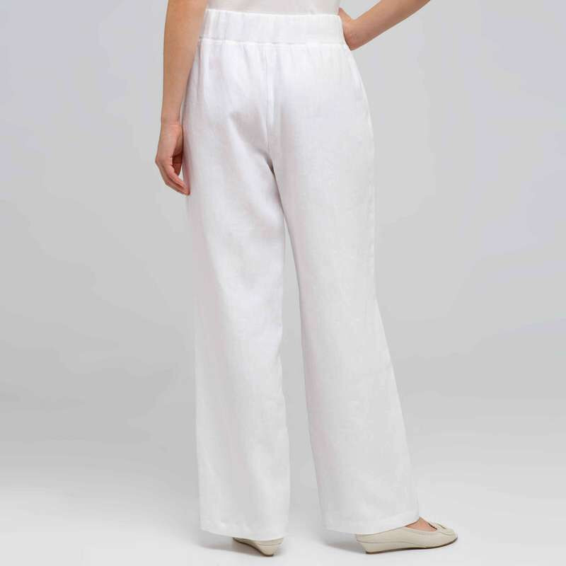 Relaxed Fit Pant, White, large