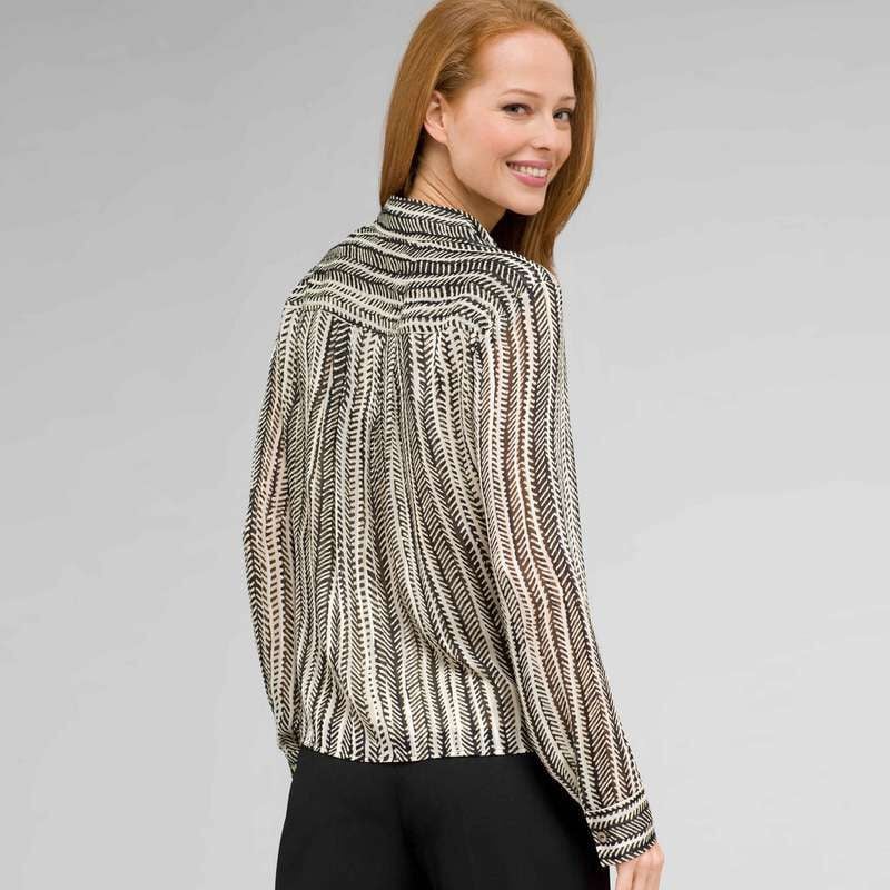 Classic Print Blouse, New Rattan Multi, large