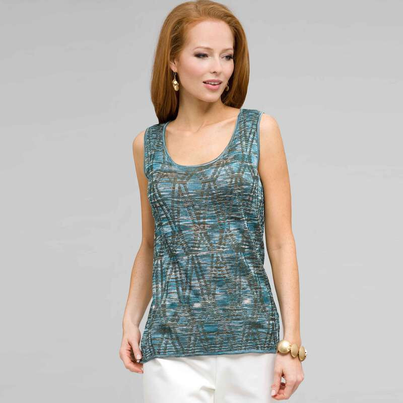 Sleeveless Shell, Multi, large