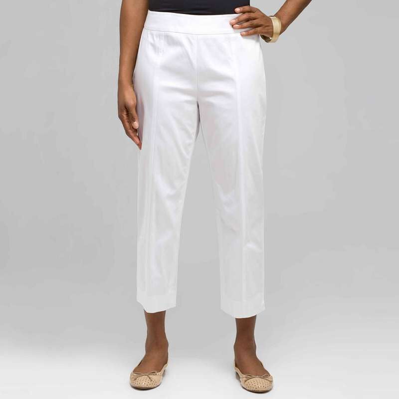 Slim Capri, White, large