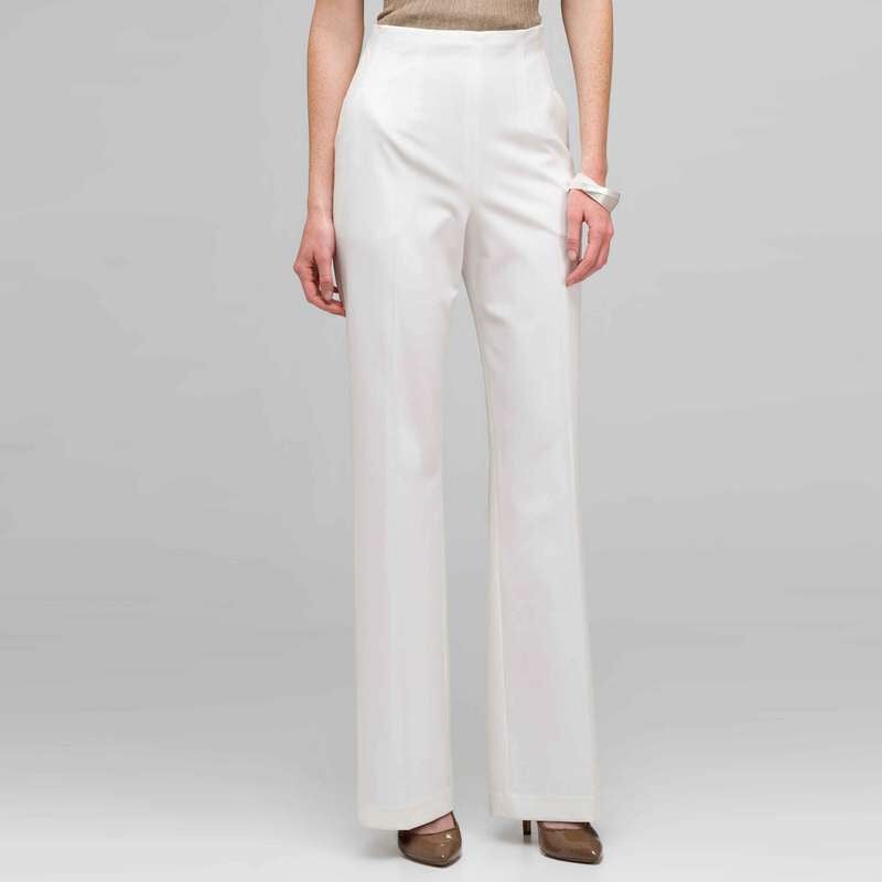 Elastic Waist Pant, Ivory, large
