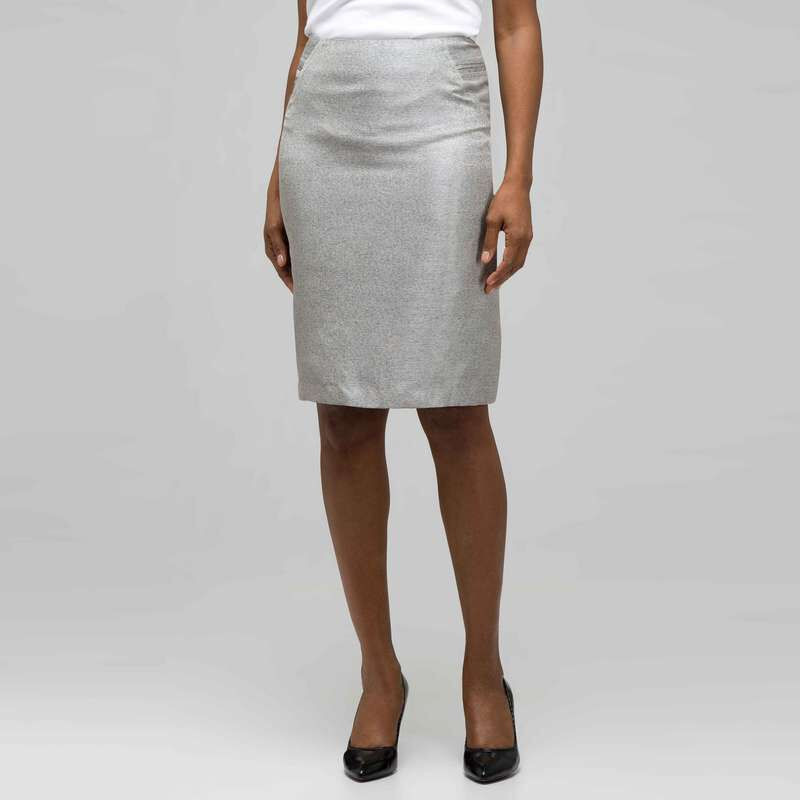 Pencil Skirt, Slate Multi, large