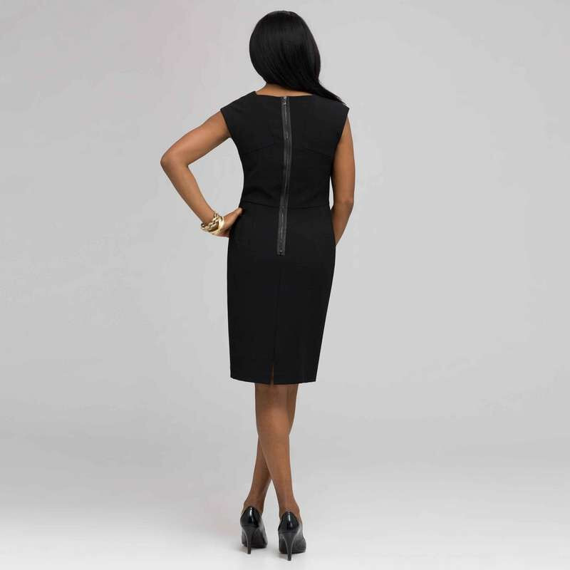 Boardroom Sheath Dress, Black, large