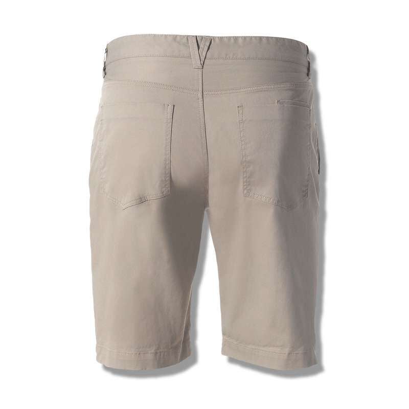 Cotton Straight Shorts, Beige, large