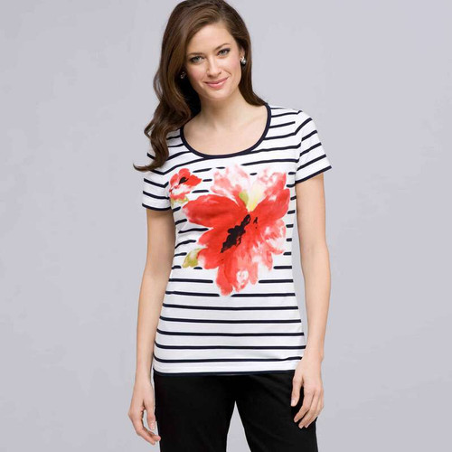 Crew Neck Tee, Multi, large