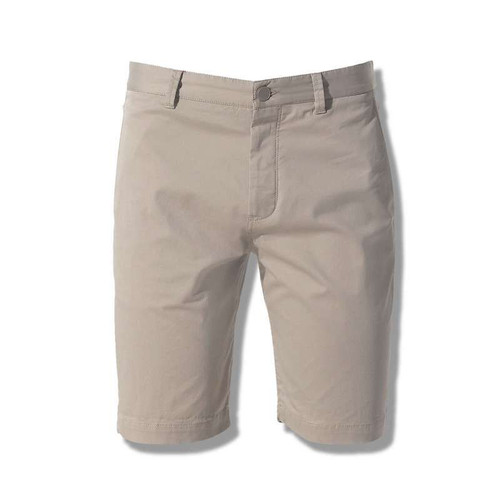 Cotton Straight Shorts, Beige, large