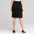 Washable Wool Classic Straight Skirt , Black, large