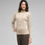 Long Sleeve Turtleneck Top, Panama Khaki, large