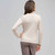 Long Sleeve Ruffle Front Trim Cardigan, Fawn Heather, large