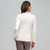 Long Sleeve Ruffle Front Trim Cardigan, Winter White, large