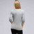 Long Sleeve Embellished Boat Neck Top, Grey Heather, large