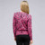 Button Front Crew Neck Cardigan, Begonia Multi, large