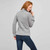 Cotton Turtleneck Sweater, Grey Heather, large