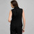 Linen Vest, Black, large
