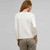 One Button 3/4 Sleeve Cardigan, Bone, large