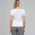 Scoop Neck Knit Top, White, large